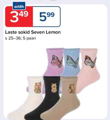 Laste sokid Seven Lemon
