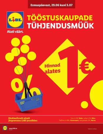 Kaupluse Lidl kliendileht - 29.06.2026 - 05.07.2026.