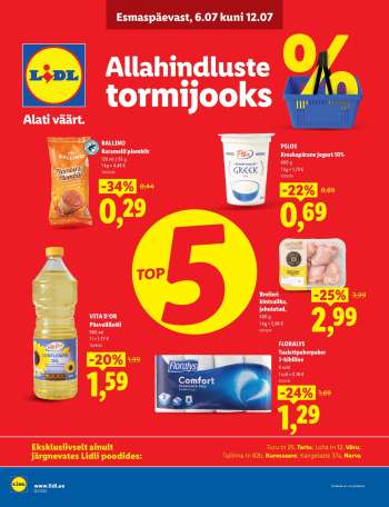 Kaupluse Lidl kliendileht - 06.07.2026 - 12.07.2026.