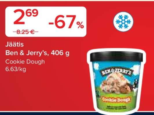 Jäätis Ben & Jerry’s, 406 g