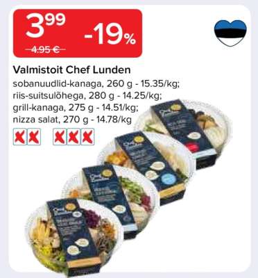 Valmistoit Chef Lunden
