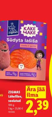 Zigmas Lõhefilee, soolatud