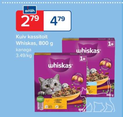 Whiskas Kuiv kassitoit