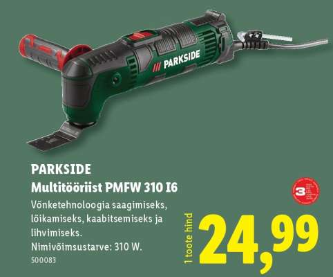 Parkside Multitööriist PMFW 310 I6