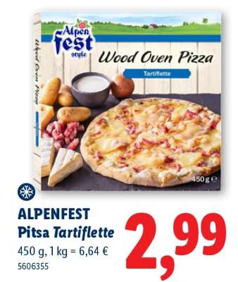 ALPENFEST Pitsa Tartiflette