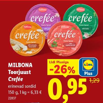 Milbona Toorjuust Crefée