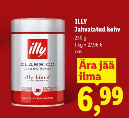 ILLY Jahvatatud kohv