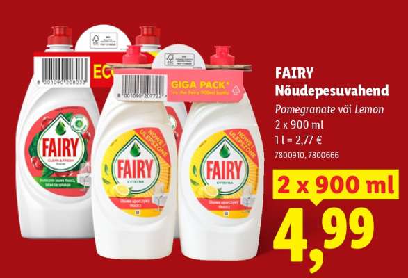 Fairy Nõudepesuvahend