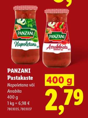 PANZANI Pastakaste