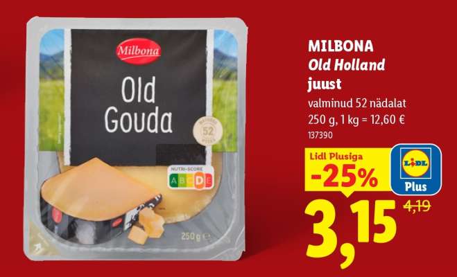 MILBONA Old Holland juust