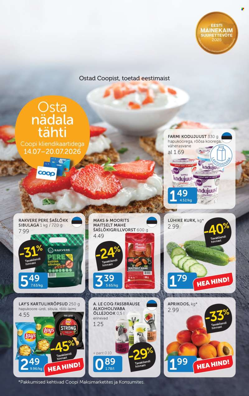 Kaupluse Coop kliendileht - 14.07.2026 - 20.07.2026.