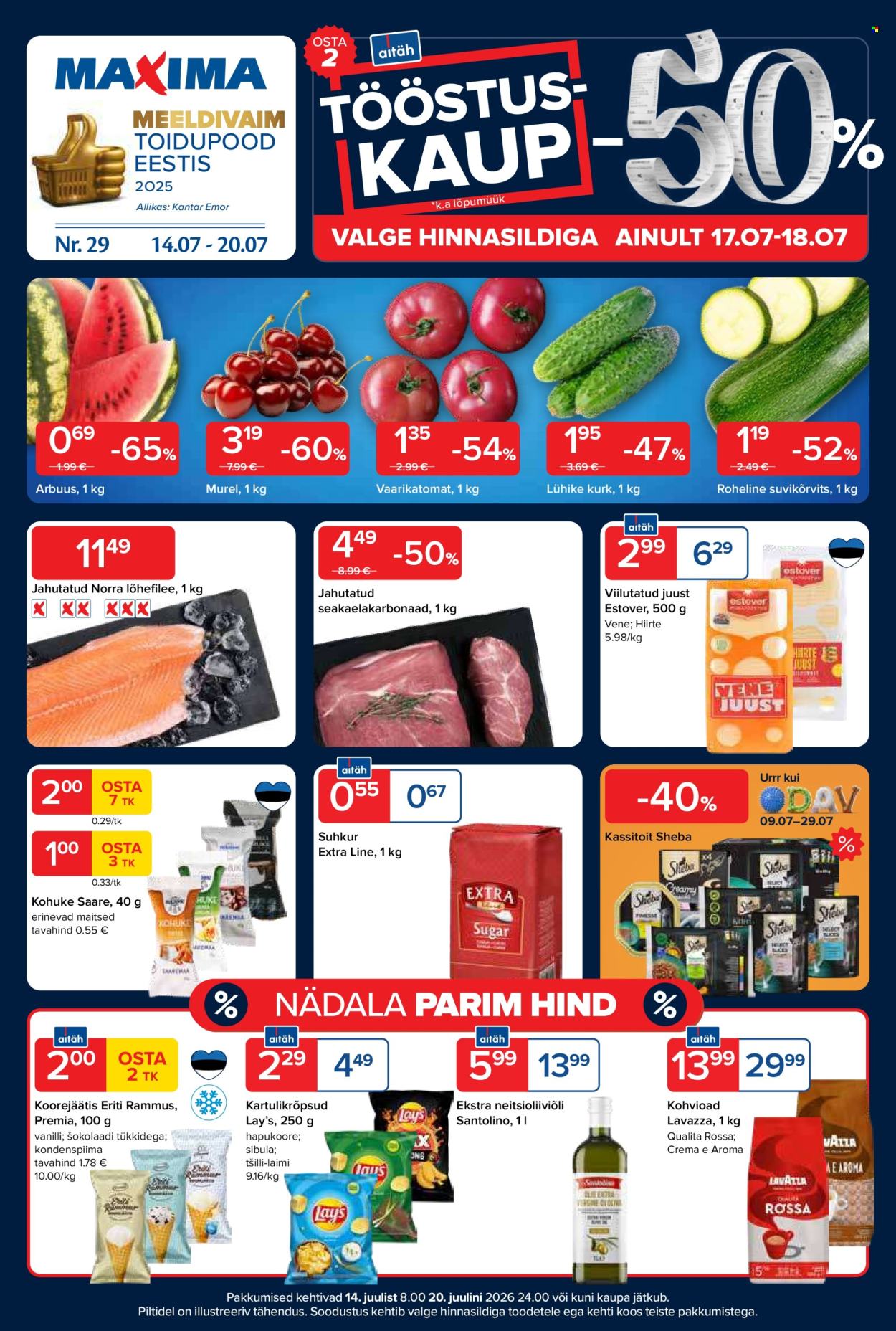 Maxima kliendileht - 14.07.2026 - 20.07.2026. Lehekülg 1