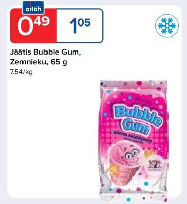 Jäätis Bubble Gum