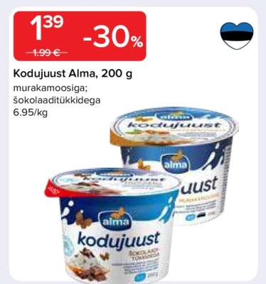 Kodujuust Alma, 200 g
