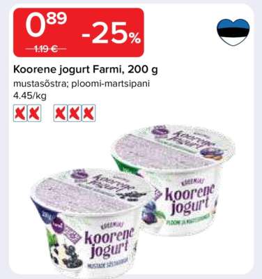 Koorene jogurt Farmi, 200 g