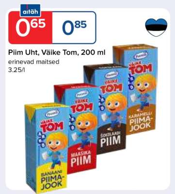 Piim Uht, Väike Tom, 200 ml