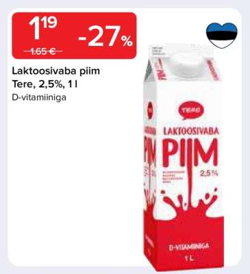 Laktoosivaba piim