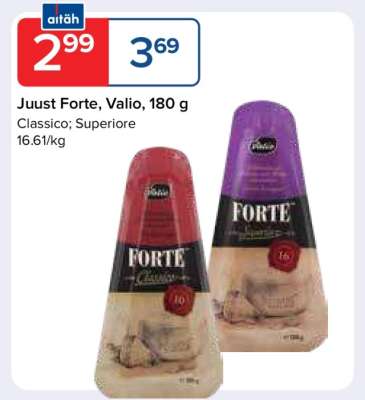 Juust Forte, Valio, 180 g