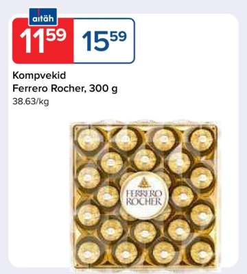 Kompvekid Ferrero Rocher, 300 g