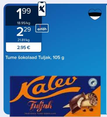 Kalev Tume šokolaad Tuljak