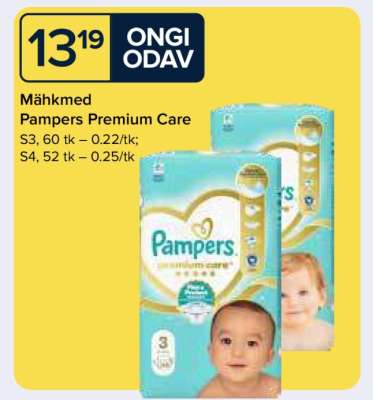 Mähkmed Pampers Premium Care