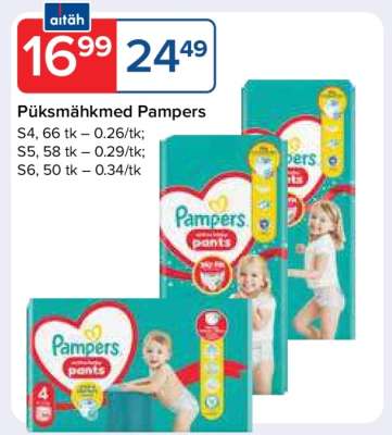 Püksmähkmed Pampers