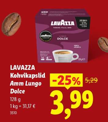 LAVAZZA Kohvikapslid Amm Lungo Dolce