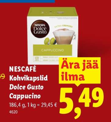 NESCAFÉ Kohvikapslid Dolce Gusto Cappucino
