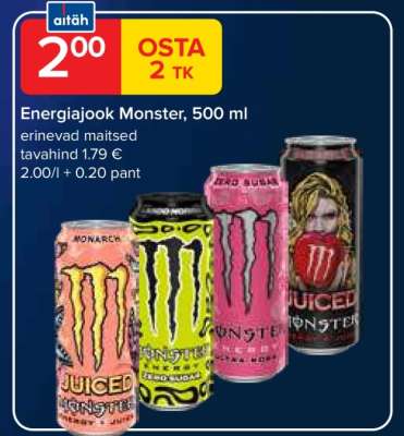 Energiajook Monster, 500 ml
