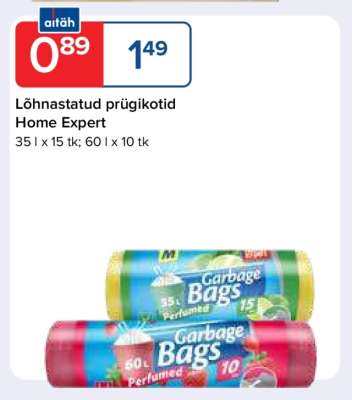 Lõhnastatud prügikotid