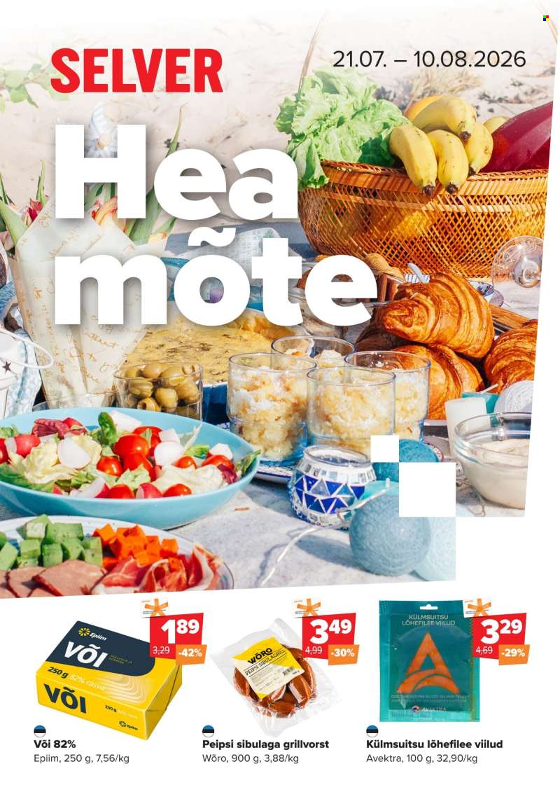 Kaupluse Selver kliendileht - 21.07.2026 - 10.08.2026.