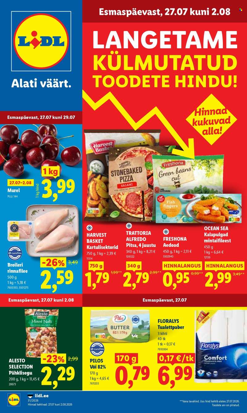 Kaupluse Lidl kliendileht - 27.07.2026 - 02.08.2026.