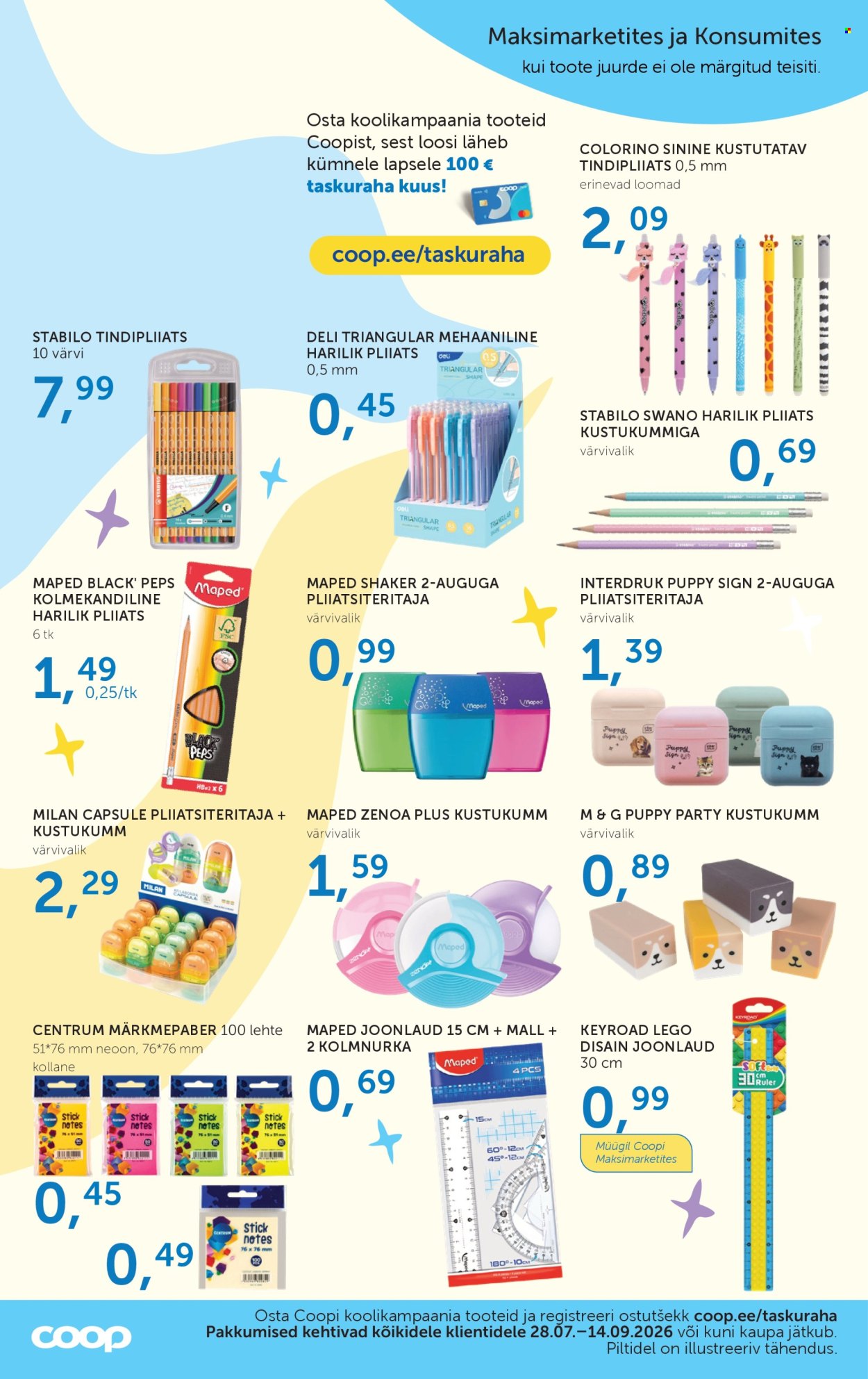 Coop kliendileht - 28.07.2026 - 14.09.2026. Lehekülg 2