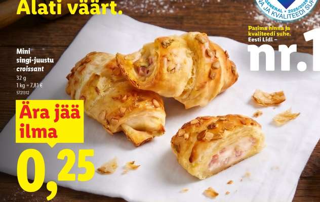 Mini singi-juustu croissant