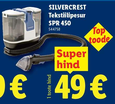 SILVERCREST Tekstiilipesur SPR 450