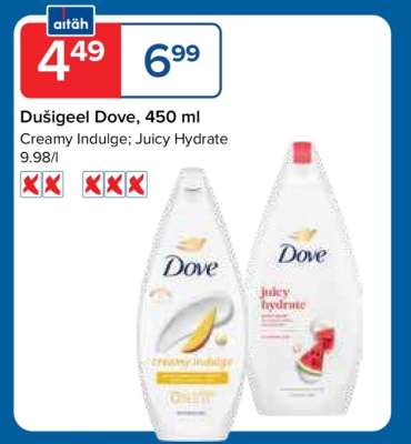 Dušigeel Dove, 450 ml