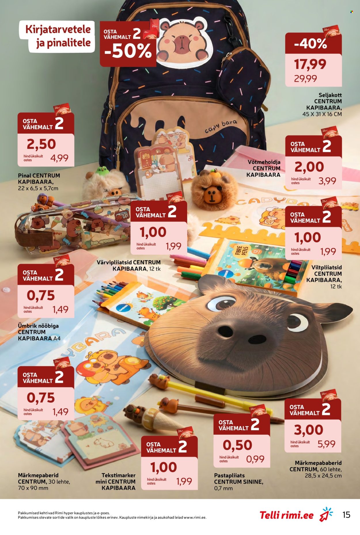 Rimi kliendileht - 28.07.2026 - 07.09.2026. Lehekülg 15