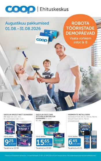 Kaupluse Coop kliendileht - 01.08.2026 - 31.08.2026.