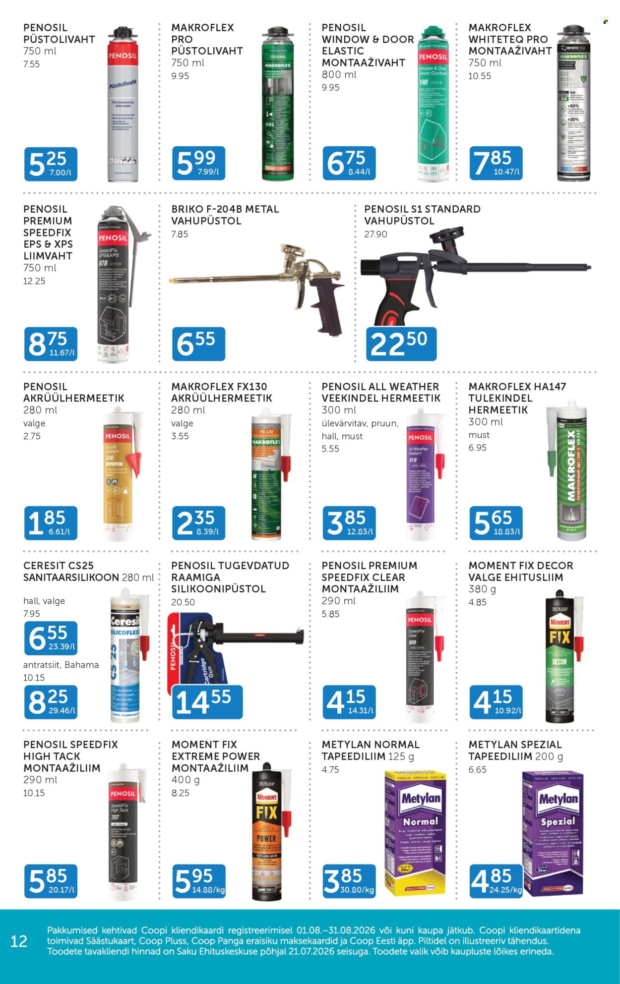 Coop kliendileht - 01.08.2026 - 31.08.2026. Lehekülg 12