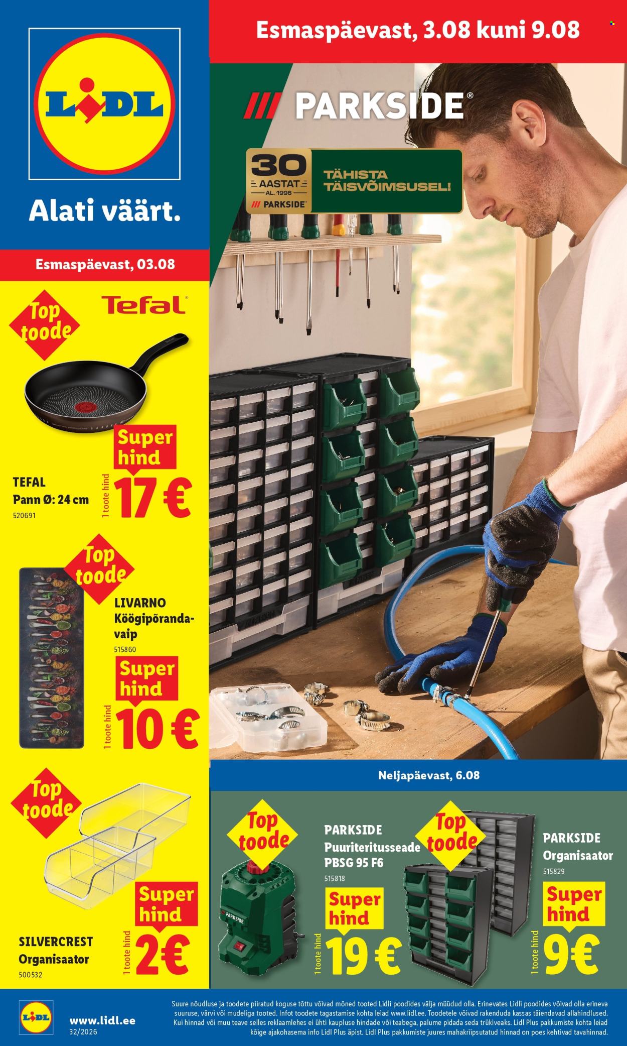 Lidl kliendileht - 03.08.2026 - 09.08.2026. Lehekülg 1
