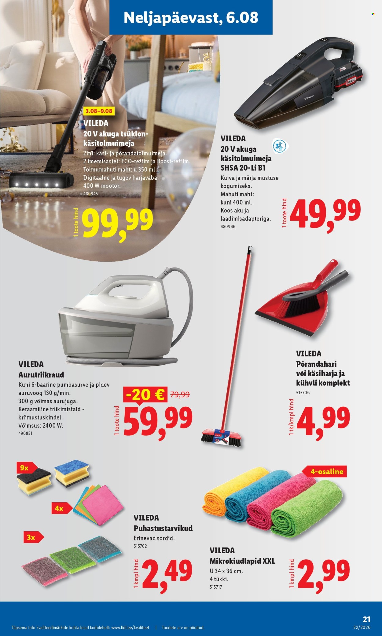 Lidl kliendileht - 03.08.2026 - 09.08.2026. Lehekülg 21