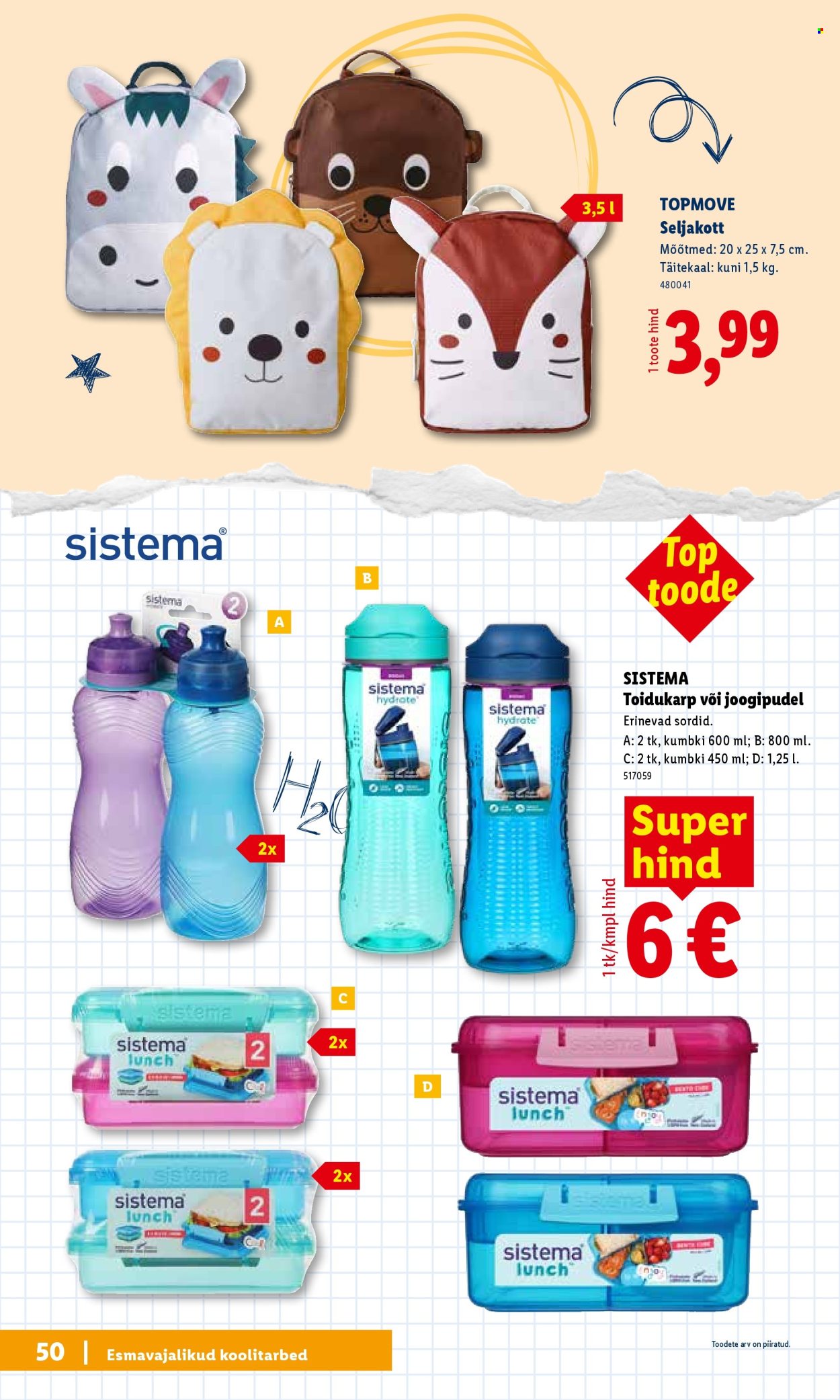Lidl kliendileht. Lehekülg 50