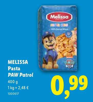 MELISSA Pasta PAW Patrol