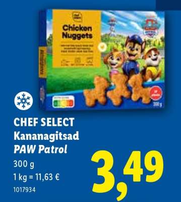 CHEF SELECT Kanagitsad PAW Patrol