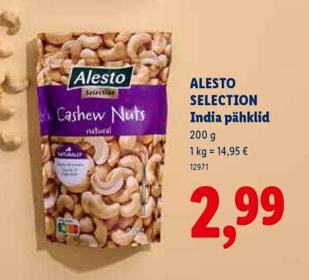 ALESTO SELECTION India pähklid
