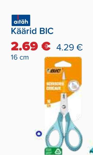 Käärid BIC