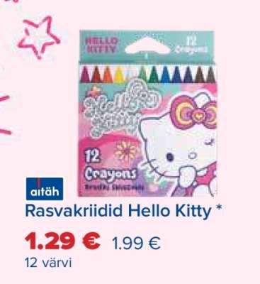 Rasvakriidid Hello Kitty