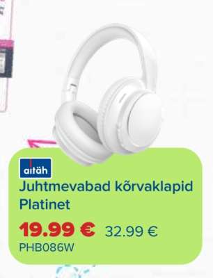 Juhtmevabad kõrvaklapid Platinet