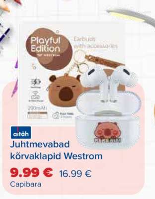 Juhtmevabad kõrvaklapid Westrom