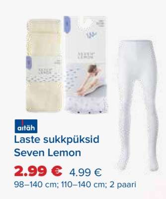 Laste sukkpüksid Seven Lemon